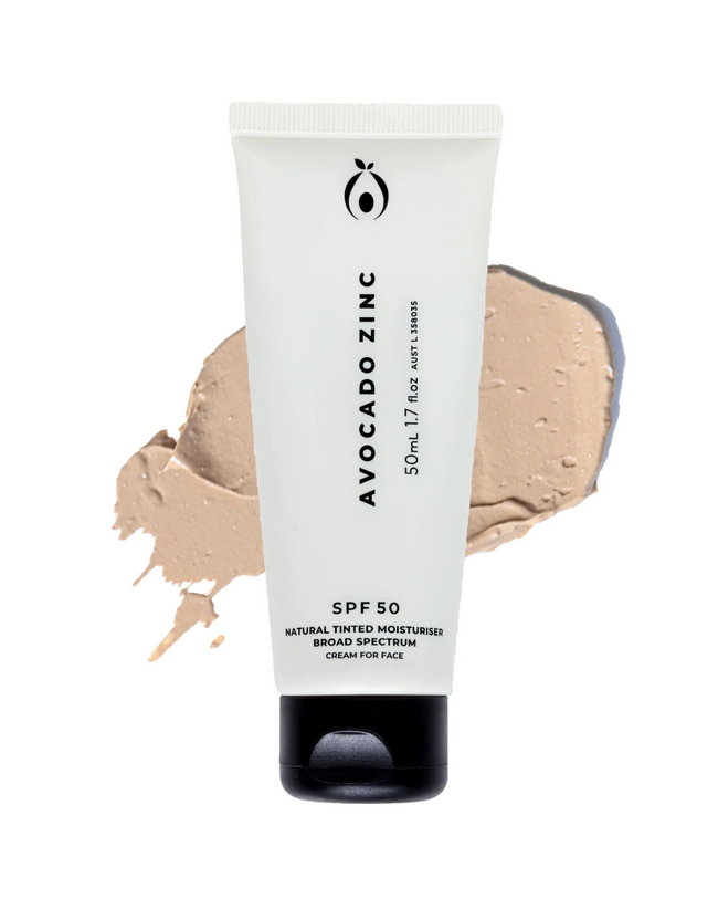 Avocado Zinc SPF50 Tinted moisturiser  LIGHT