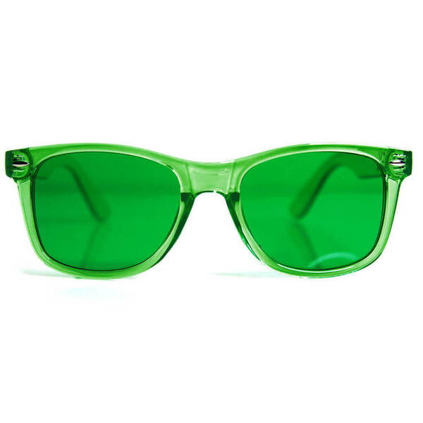 Green Color Therapy Glasses