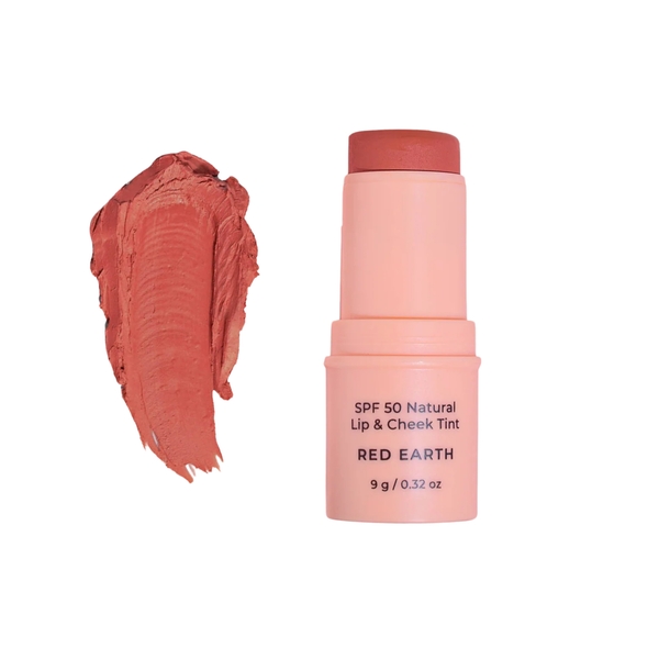 Avocado zinc Lip and Cheek tint Red earth