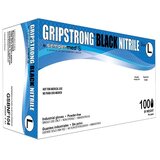 Gripstrong Black Nitrile Gloves - 100 
