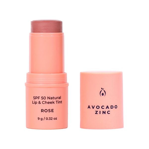 Avocado Zinc Lip and Cheek tint Rose