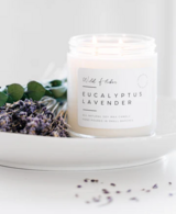 Wild Flicker Soy Wax Candle - Eucalyptus Lavender