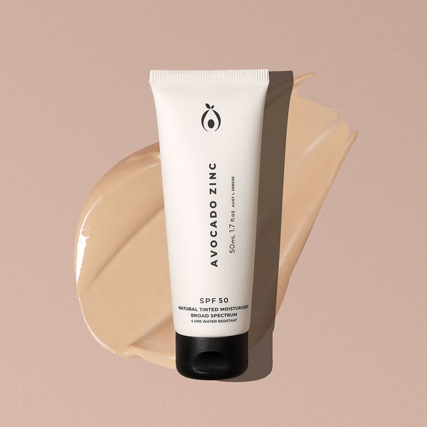 Avocado Zinc | SPF 50 Natural Tinted Moisturiser - Light
