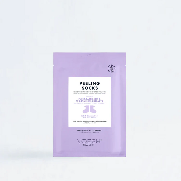 Peeling Socks with Plant-Based AHA+17 Botanical Extracts