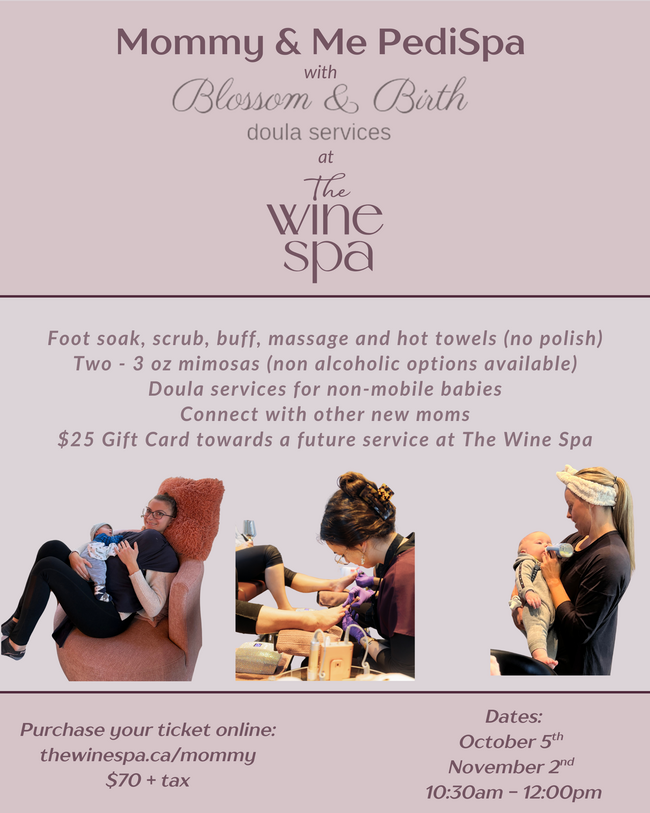 November Mommy & Me PediSpas with Blossom and Birth Doula Services - November 2nd at 10:30am