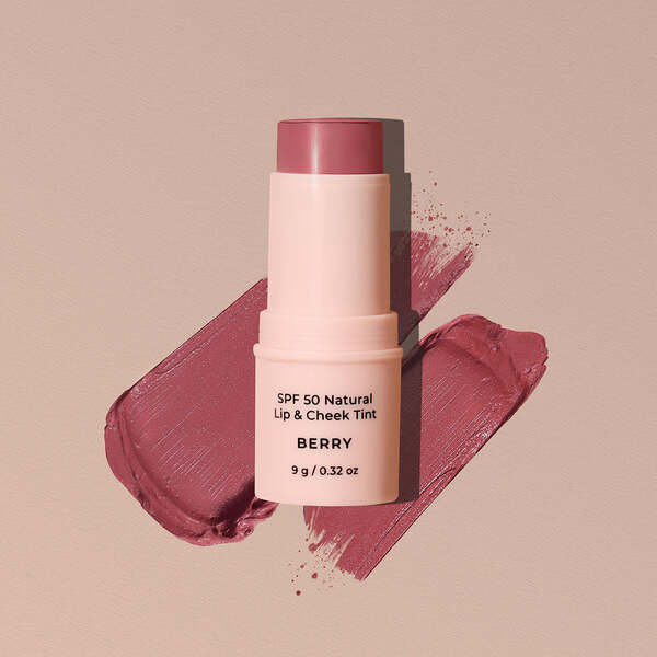 Avocado Zinc | SPF 50 Natural Lip & Cheek Tint - Berry