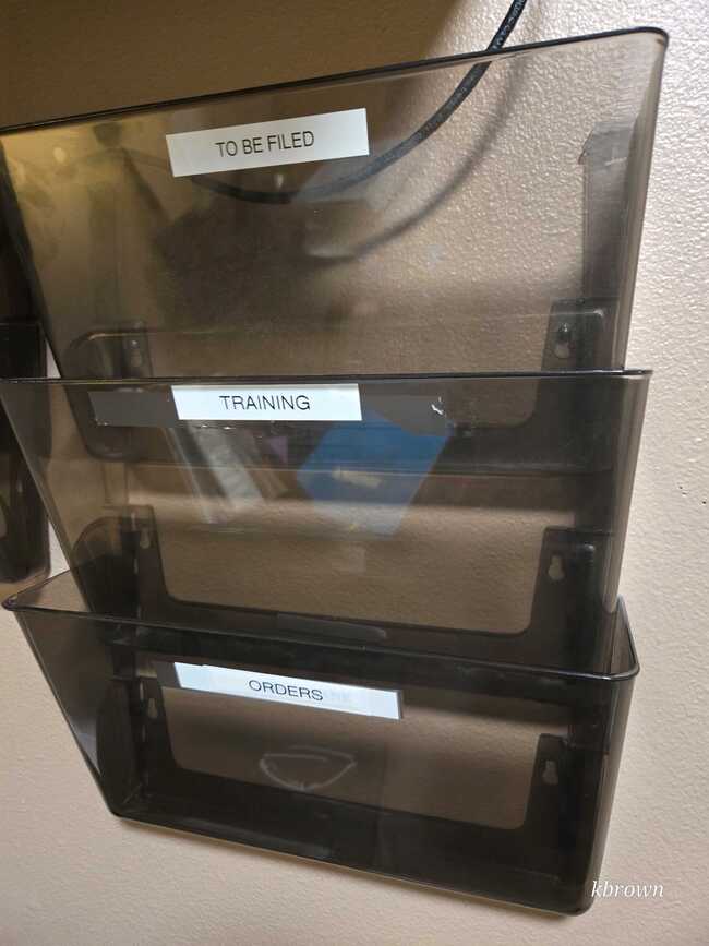 Acrylic Wall Hanging File Holder