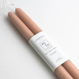 10" Dipped Beeswax Candles - Taupe