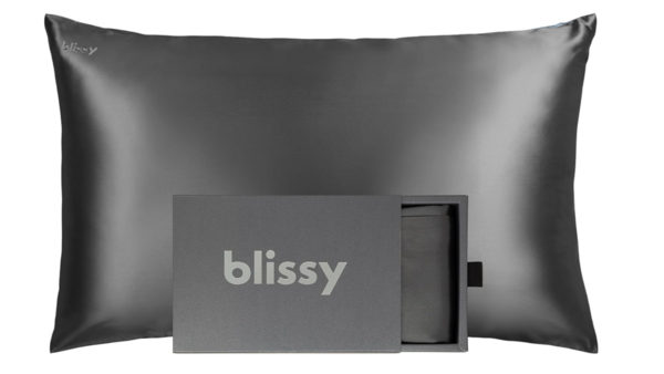 Blissy Silk Pillowcase - Queen / Grey