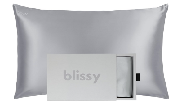 Blissy Silk Pillowcase - Queen / Silver