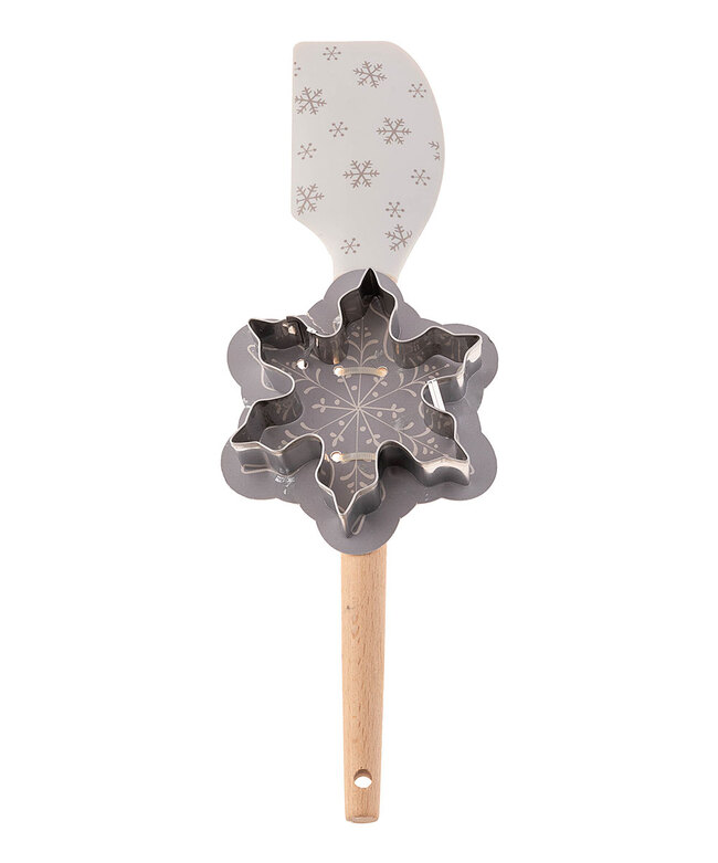 Spatula & Cookie Cutter Set - Snowflake