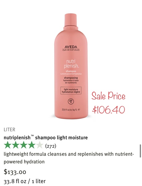 Nutriplenish Shampoo Light Moisture Liter